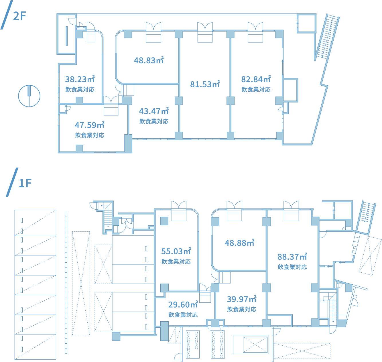 2F 1F