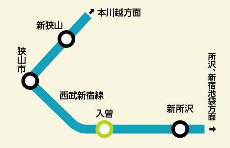 路線図：入曽駅